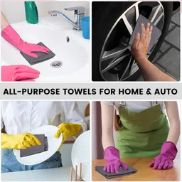 beaura Cleaning Cloth Roll –Ultra Soft & Durable Washable for Multi Items 25 * 25 cm Wet and Dry Microfiber Cleaning Cloth image 5