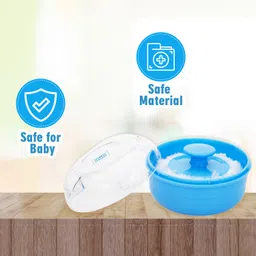 meemee Soft-Feel Powder Puff with with Box Holder Container for New Born and Kids image 3