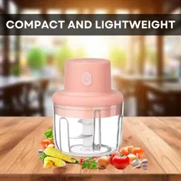 guggu Chopper (Electric Rechargeable Chopper) for Kitchen Vegetable Garlic Onion W449 Electric Vegetable & Fruit Chopper-picture-10