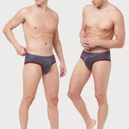 Zoiro Men Pack Of 2 Anti Bacterial Basic Briefs image 2