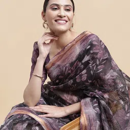 MIRCHI FASHION Floral Printed Saree image 5