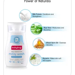 Babyhug Daily Head to Toe Milky Wash 100ml - Pack of 3 image 5