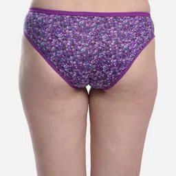FIMS Women Pack Of 2 Printed Cotton Hipster Briefs image 3