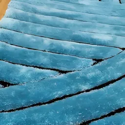 Shopgallery Teal Blue & Black Geometric Anti-Skid Polyester Carpet image 5