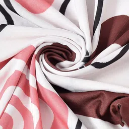 Kuber Industries White Printed Chair Cover image 5