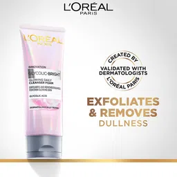 LOreal Set of Glycolic Bright Glowing Daily Cleanser Foam & Skin Brightening Serum image 5