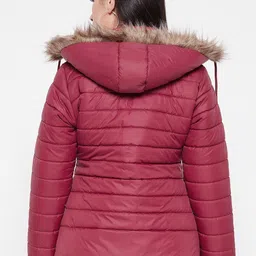 VERO AMORE Hooded Neck Long Sleeve Zip Detail Lightweight Puffer Jacket image 4