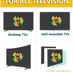 KVAR Two Layer Waterproof & Dustproof LED/LCD TV Montor cover for 80 inch LED/LCD TV, LED/LCD MONITOR - KLEDST24Gray80INA03 image 3