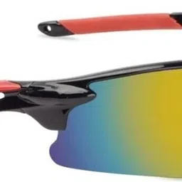 tenford Sports UV400 Black:Red Men Sports and Cricket Goggles image 1