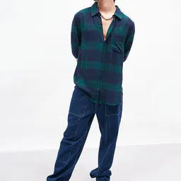 MASCLN SASSAFRAS Men Clean Look Relaxed Fit Pure Cotton Jeans image 5