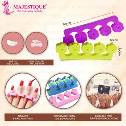 MAJESTIQUE Nail Polish Remover & Toe Separator Set image 4