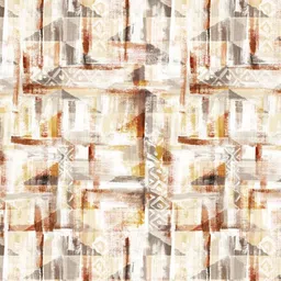 GM Brown & Cream-Coloured 144 TC Cotton 1 Super Queen Bedsheet with 2 Pillow Covers image 4