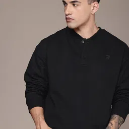 roadster Men Full Sleeve Solid Sweatshirt image 1