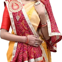 ranisatiya creation Poly Georgette Printed Red Women Dupatta-picture-17