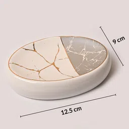 MARKET99 Grey 4 Pieces Textured Ceramic Toothbrush Holder image 4