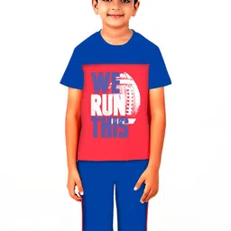 GCYX Boys Blue Cotton Blend Clothing Set-picture-34