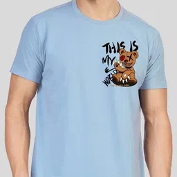 Greylongg Men Yorksteadd 2076 Typography Printed Round Neck T-shirt image 2