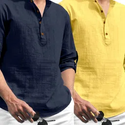ZELINCO Men Thread Work Kurta-picture-18
