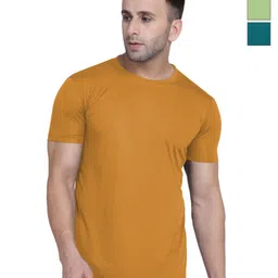 TQH Pack Of 3 Round Neck Dry Fit Slim Fit T-shirts-image-24