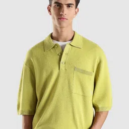 Calvin Klein Jeans Polo Collar Drop-Shoulder Sleeves Relaxed Fit T-shirt-picture-52