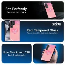 QRIOH Quirky Printed Lightweight Silicone Samsung Galaxy F14 5G Glass Back Case image 2