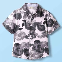 CrayonFlakes Boys Floral Printed Casual Shirt-picture-39