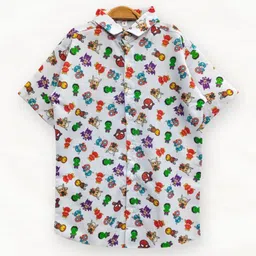 BAESD Boys Printed Casual Shirt image 4