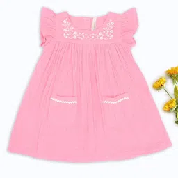 Pantaloons Baby Flutter Sleeve Fit & Flare Dress-picture-26