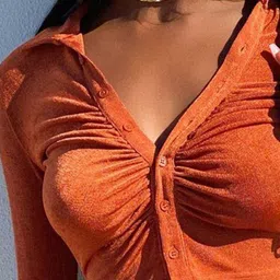 Outzidr Polyester Fitted Crop Tops image 2