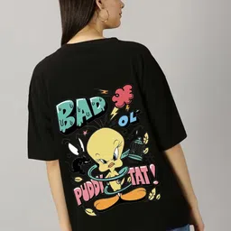 kintu parantu Women Printed Applique T-shirt-picture-35