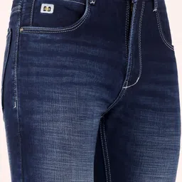 SUI DHAGA Men Narrow Slim Fit Mid-Rise Light Fade Stretchable Jeans image 5