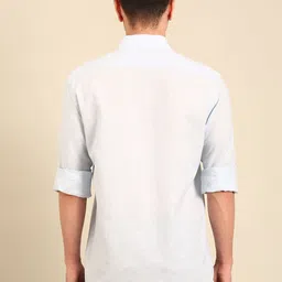CAVALLO by Linen Club Slim Fit Long Sleeves Cotton Linen Shirt image 3