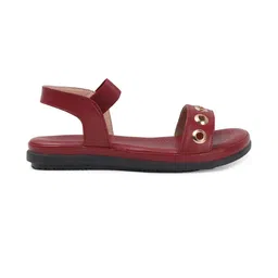 DressBerry Women Open Toe Ankle Loop Flats image 2