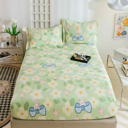 JC HOME Multicoloured 220 TC King Bedsheet with 2 Pillow Covers-picture-23