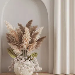 Parda Online White Set of 4 Black Out Window Curtain image 4