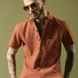 THE BEETEL HOUSE Men Relaxed Fit Spread Collar Casual Shirt-image-38