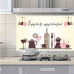 Asian royal Pink & Beige Printed Water Proof Wall Sticker-picture-22