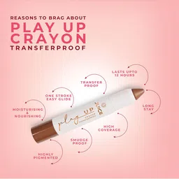 JUICE Play Up Transfer Proof Long Stay Lip Crayon with Shea Butter - Hold My Latte MCR04 image 5