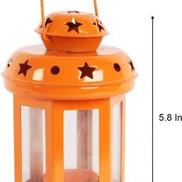 flipkart smartbuy Orange Iron Table Lantern image 3