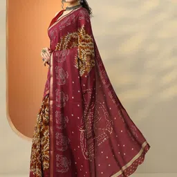 Libas Ethnic Motifs Silk Blend Saree-picture-46