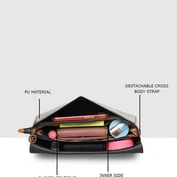 ESBEDA Women Solid Crossbody Sling Bag image 5