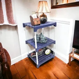 bazooka Book Stand, Home Decor Storage Rack Showcase Organizer for Living Room, Office Plastic Open Book Shelf image 5