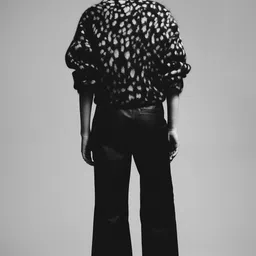 H&M Flared Coated Trousers image 3