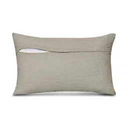 ANWYN Modern Indie Camel Brown 2 Pieces Embroidered Cotton Rectangle Cushion Covers image 4