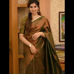 Flosive Woven Design Zari Art Silk Banarasi Saree-picture-34