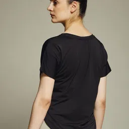 MKH Typography Printed Drop-Shoulder Sleeves Dri-FIT Relaxed Fit T-shirt image 5