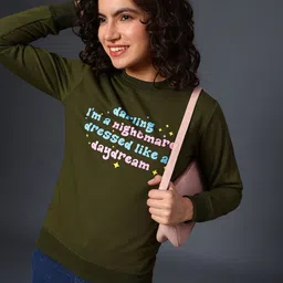 LIMEROAD Women Printed Sweatshirt image 3