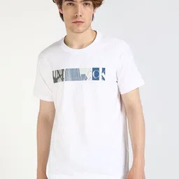 Calvin Klein Jeans Men Typography Applique T-shirt-picture-49