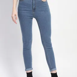 Madame Women Skinny Fit High-Rise Cotton Jeans-picture-17