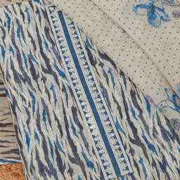 Soch Abstract Printed Linen Unstitched Dress Material image 2